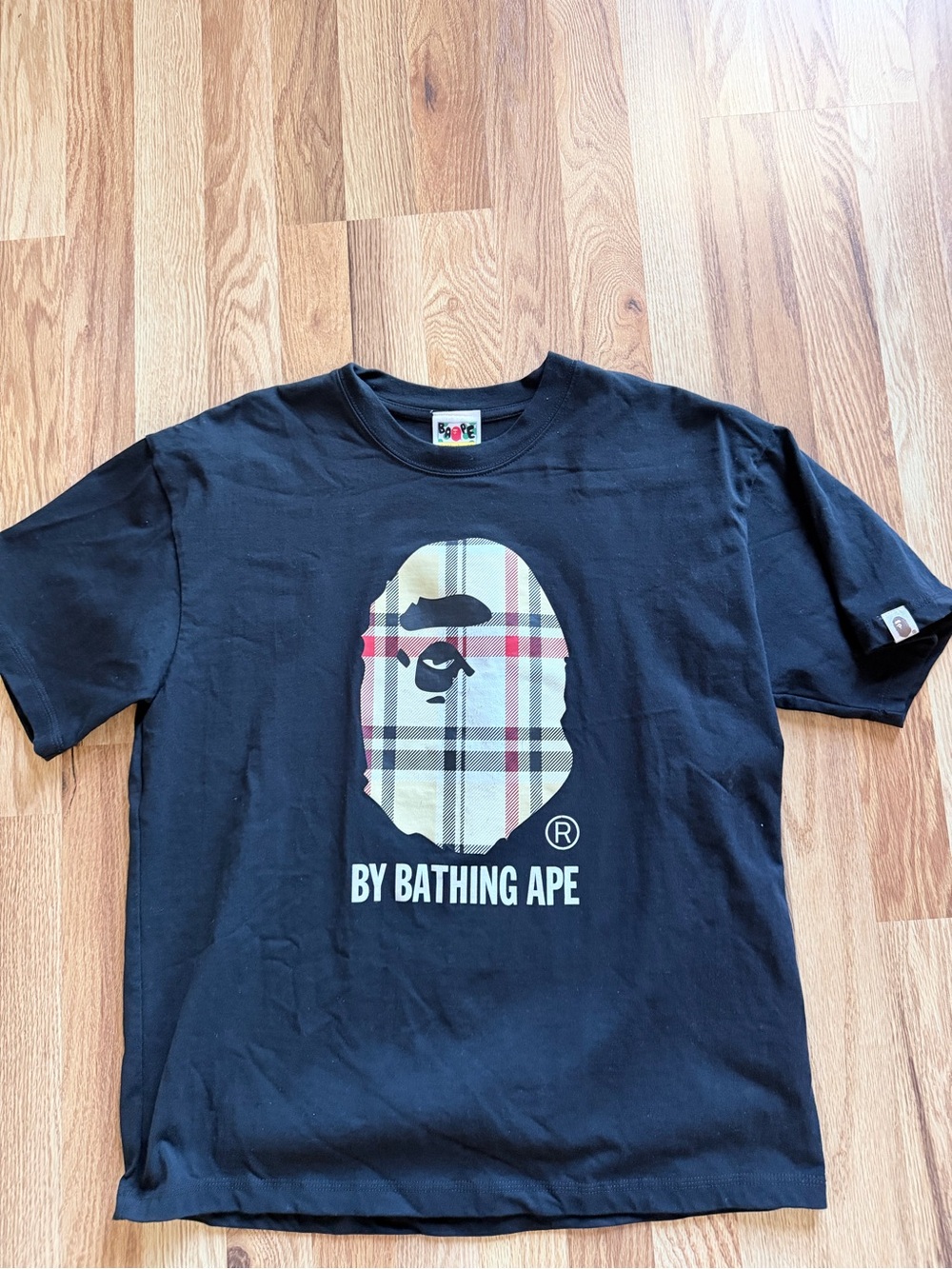 By Bathing Ape Black Short-Sleeve Logo Tee